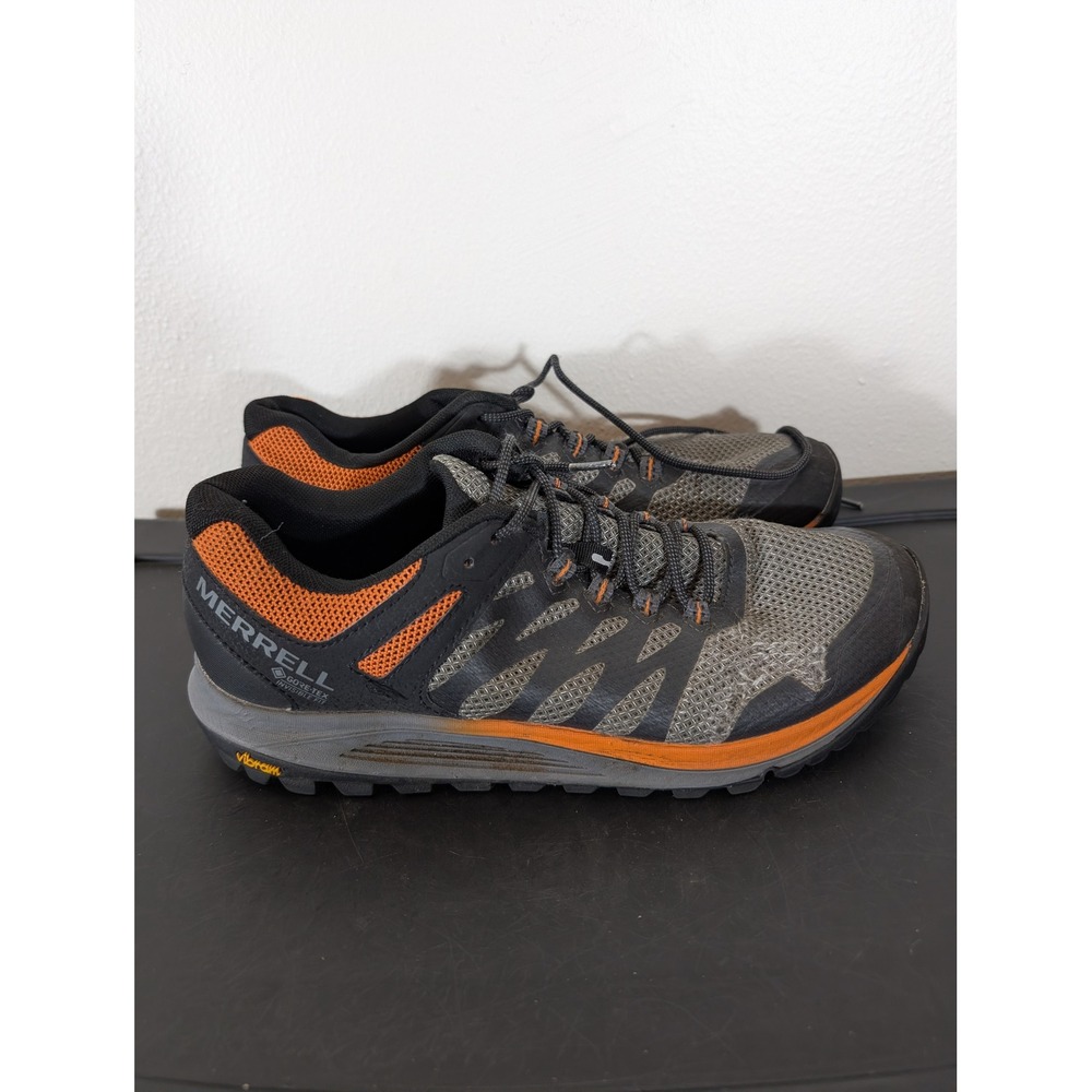 Merrell Nova 2 Men Siz 10 Gore-Tex Waterproof Trail Running Shoes Black J067081